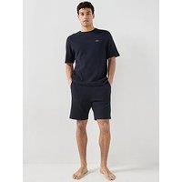 Lacoste Waffle Short Lounge Set - Navy
