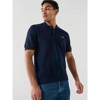 Lacoste Classic Fit Knitted Polo Shirt - Navy