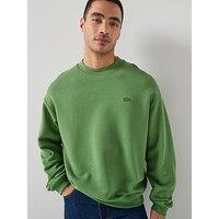 Lacoste Loose Fit Fleece Sweatshirt - Green