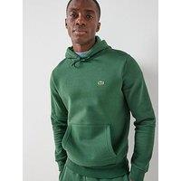 Lacoste Brushed Fleece Hoodie - Green