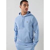 Lacoste Brushed Fleece Hoodie - Blue