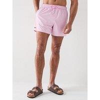 Lacoste Short Quick-Dry Swim Trunks - Pink