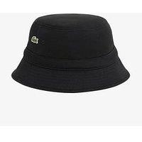 Lacoste Lacoste Cotton Twill Bucket Hat - Black