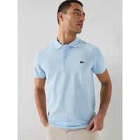 Lacoste Lacoste Regular Fit Cotton Blend Ottoman Polo Short - Light Blue