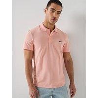 Lacoste Regular Fit Cotton Blend Ottoman Polo Shirt - Pink