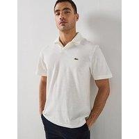 Lacoste Lacoste Classic Fit Open Neck Polo Shirt - White