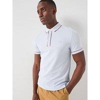 Lacoste Regular Fit Paris Stretch Pique Polo Shirt - Pale Blue
