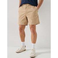 Lacoste Lightweight Cotton Poplin Bermuda Cargo Shorts - Brown