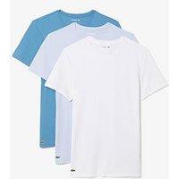 Lacoste 3-Pack Cotton Crew Neck T-Shirts- Multi