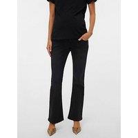 Mamalicious Flared Jeans - Black