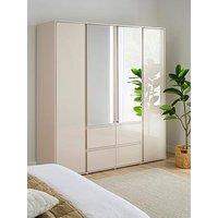 Very Home Layton Gloss 4 Door Combi Wardrobe