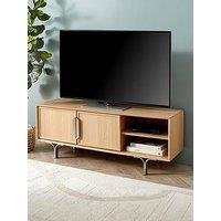 The Very Collection Lena Large Tv Unit - Light Oak Effect - Fits Up To 60 Inch Tv - Fsc Certified