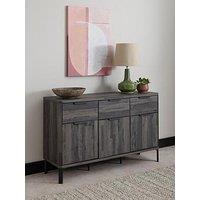 The Very Collection Harlem Large Sideboard - Black Oak - Fsc Certified