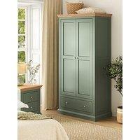 The Very Collection Hanna 2 Door, 1 Drawer Wardrobe - Green