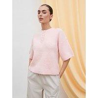 Pretty Lavish Amari Fluffy Knit Top - Pink