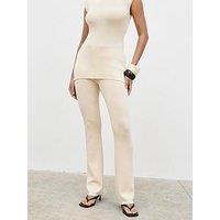 Pretty Lavish Ashlyn Knit Trouser - Cream