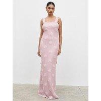Pretty Lavish Nancie Floral Maxi Dress - Pastel Pink