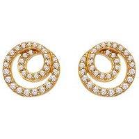 Hot Diamonds Hd X Ge Shimmer Circle Earrings