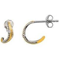 Hot Diamonds Teardrop Two Tone Earrings