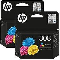 Hp 308 Original Tri-Colour Ink Cartridge 2-Pack