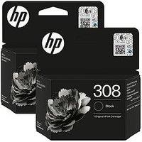 Hp 308 Original Black Ink Cartridge 2-Pack