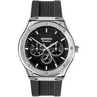 Sekonda Mens Titan Black Silicone Strap With Black Dial Analogue Watch