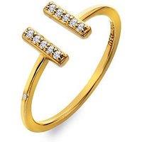 Hot Diamonds Hd X Ge T-Bar Ring