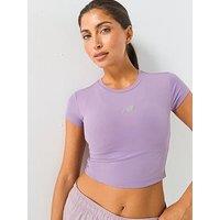 New Balance Womens Training Harmony Fitted T-Shirt - Purple
