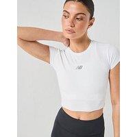 New Balance Womens Training Harmony Fitted T-Shirt - White