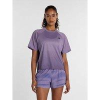 New Balance Womens Running Viz-Tech T-Shirt - Purple
