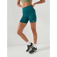 New Balance Womens Training Harmony High Rise 6 Inch Short - Green