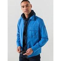Belstaff Cargo Cotton Zip Overshirt - Blue