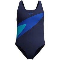 Speedo Girls Hyperboom Butterfly Back One Piece - Blue