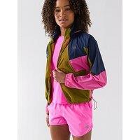 New Balance Womens Runnning Jacket - Brown/Pink/Blue