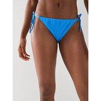 Nike Womens String Bikini Bottom - Blue