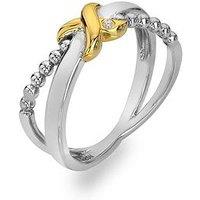 Hot Diamonds Coupled Two Tone Ring