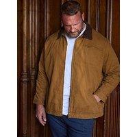 Badrhino Canvas Utility Shacket - Brown