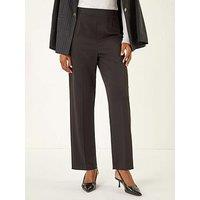 Roman Straight Leg Ponte Stretch Trouser - Black