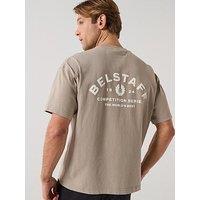 Belstaff Competition Large Back Arch Logo T-Shirt - Dark Beige