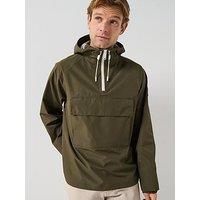 Belstaff Expedition Eiger Smock Lightweight Pullover Jacket - Dark Khaki