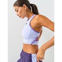 New Balance Womens Running Fast Days Fitted Crop Tank - Blue