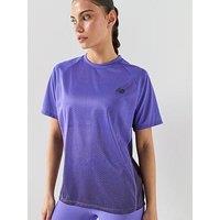 New Balance Womens Running Sports Essentials T-Shirt - Purple