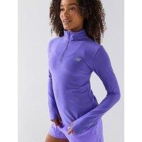 New Balance Womens Training Sport Essentials Space Dye Quarter Zip - Purple
