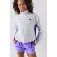 New Balance Womens Running Fast Days Jacket - Light Grey