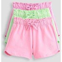 The Very Collection Girls 3 Pack Loopback Jersey Shorts - Multi