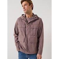 Belstaff Cargo 4 Pocket Hooded Cotton Jacket - Brown