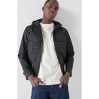 Belstaff Container Hooded Cotton Overshirt - Black