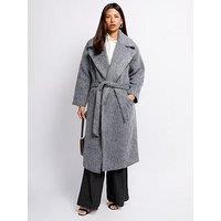 Little Mistress Wool Blend Coat- Grey