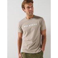 Belstaff Linear Logo T-Shirt - Dark Beige