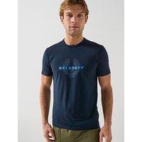 Belstaff Surface Large Logo T-Shirt - Navy